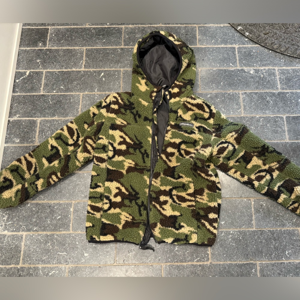 Eddie Bauer camo Fleece Sherpa jacket